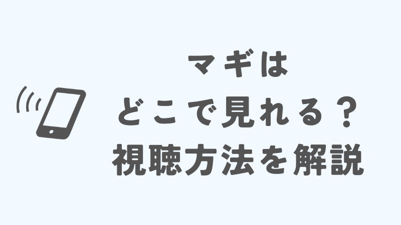 マギはどこで見れる？視聴方法を解説