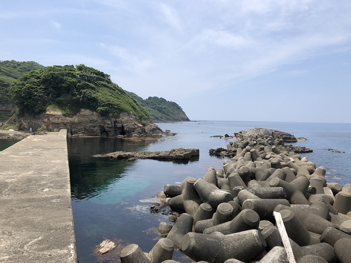 浅茂川漁港（京都・京丹後）の釣り場情報　大波止